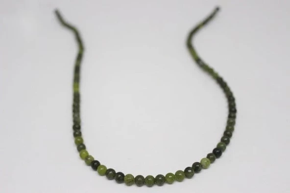 Yeşim Taşı Ela Quality YARIM Dizi 4mm (18cm uzunluğundadır) - Resim 2