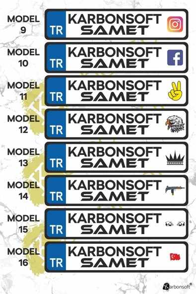 karbonsoft Kişiye Özel Ahşap Dekor Plaka, Araba Plaka, Isimli Plaka, Cam Önü Plakası, Aksesuar Plaka - 4