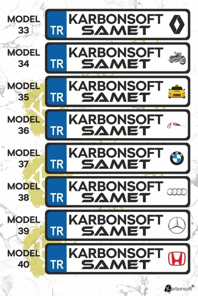 karbonsoft Kişiye Özel Ahşap Dekor Plaka, Araba Plaka, Isimli Plaka, Cam Önü Plakası, Aksesuar Plaka - 7