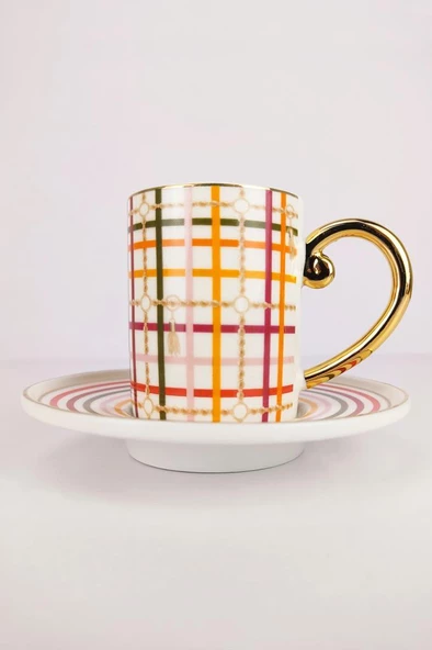 Digithome Kosova Porselen 6’lı Kahve Fincan Takımı - KGP-097 C320.049 - Resim 4