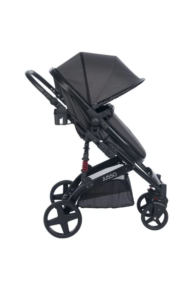 Jusso Pro Max Travel Sistem Bebek Arabası Siyah Füme - 8
