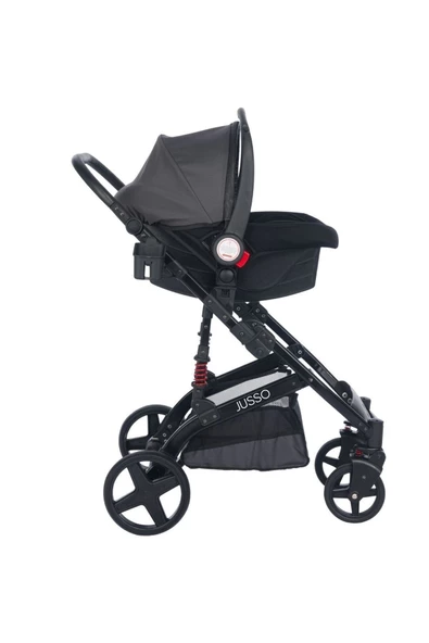 Jusso Pro Max Travel Sistem Bebek Arabası Siyah Füme - 6