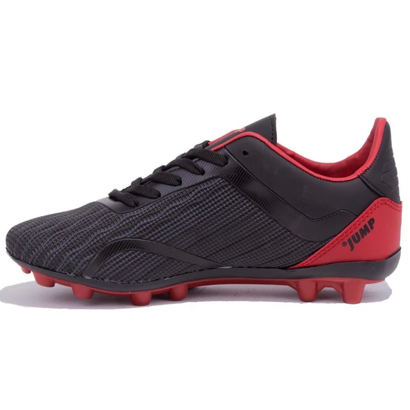 Jump 25850 Siyah Kırmızı Krampon Erkek Futbol Ayakkabı - 3