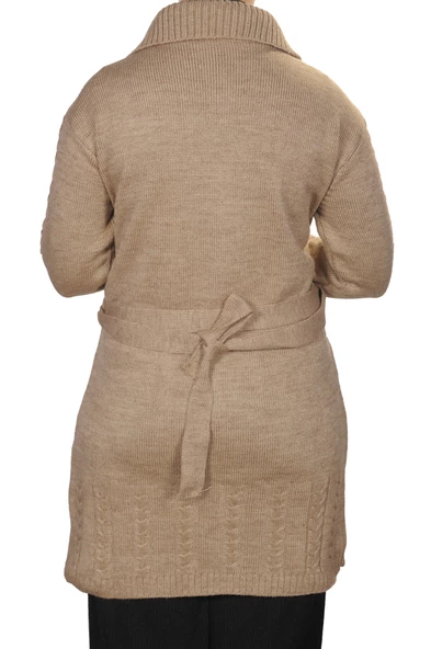 Kadın Siyah Düğmeli Hırka - 5