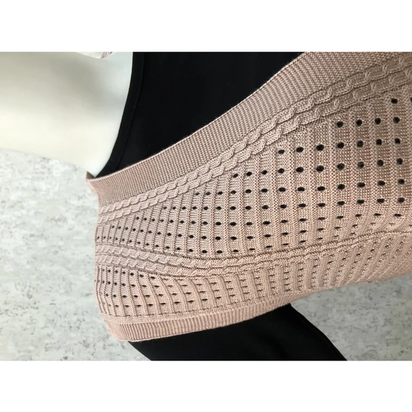 Kadın Pudra Pembesi Merserize Yelek - 4