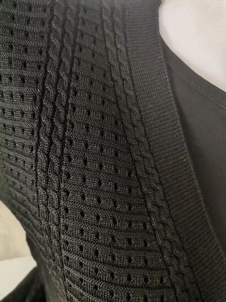 Kadın Siyah Merserize Yelek - 4