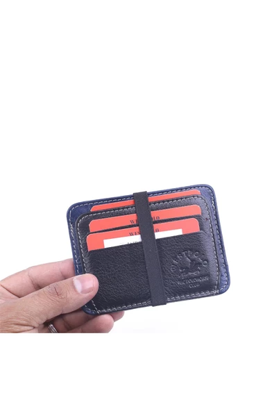 West Polo 107 Erkek Hakiki Deri Kartlık