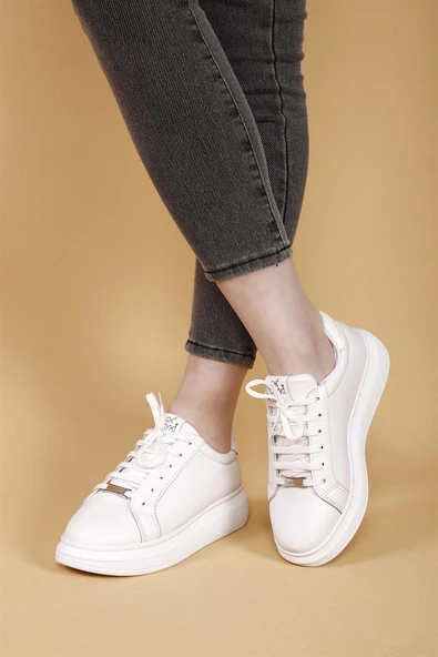 Lovely Beyaz Renkli Kadın Spor Ayakkabı - 7