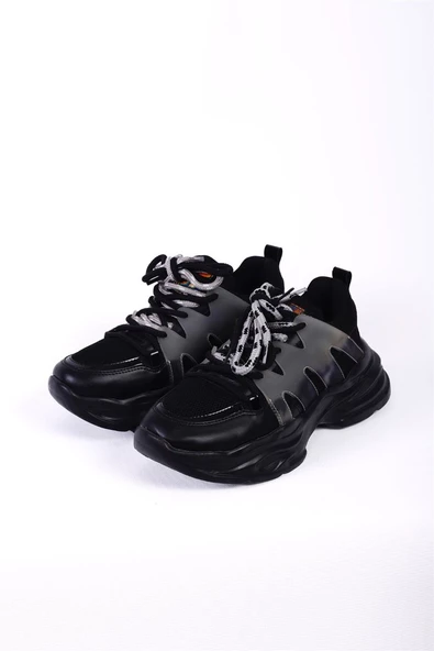 Tartaros Siyah Renkli Kadın Sneaker - 2