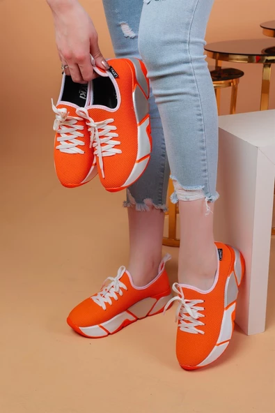 Popi Turuncu Renkli Spor Ayakkabı - 6