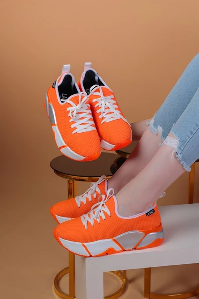 Popi Turuncu Renkli Spor Ayakkabı - 5