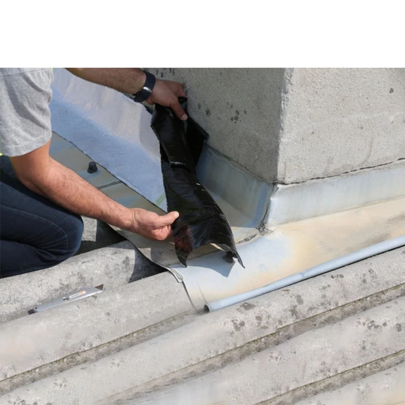 Çatı Yalıtım Baca Dibi Bandı Folyolu Ses Su Yalıtım Bant Bandı 15 cm x 10 Mt - 3