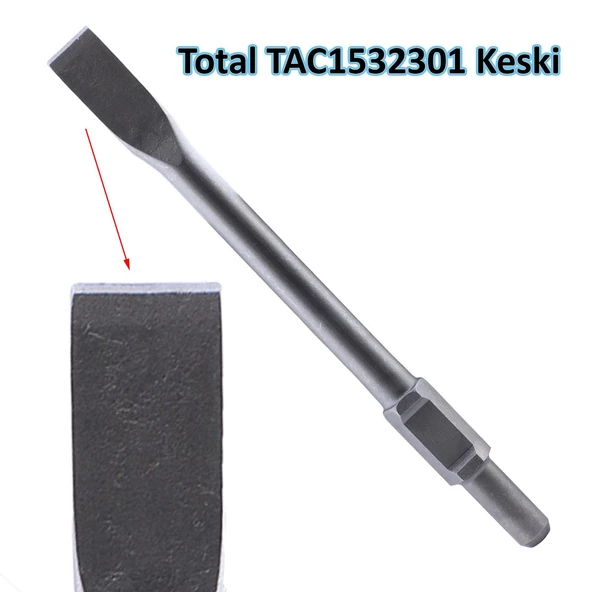 Kırıcı Hilti Uç Ucu Altıgen Düz Total TAC1532301 Keski 30x410x35 mm