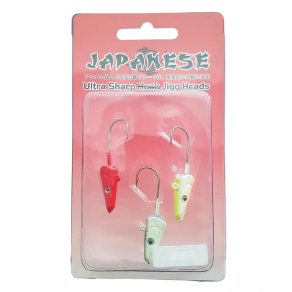 Japanese 3'lü Jighead Zoka Seti, Sasi Sardine Yemler İçin - 2