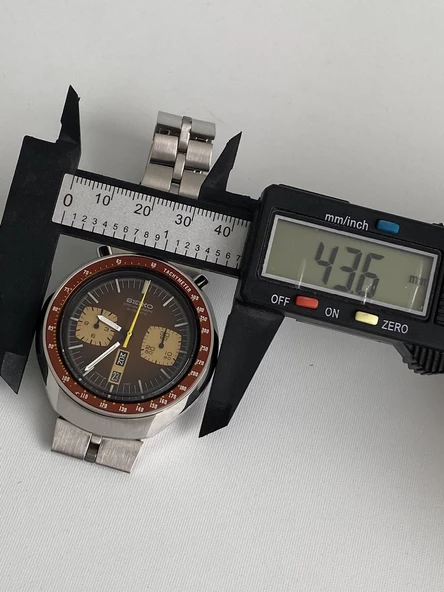 Seiko Bullhead 44mm Çelik Kordon Erkek Kol Saati 6138-0040 2.El - Resim 8