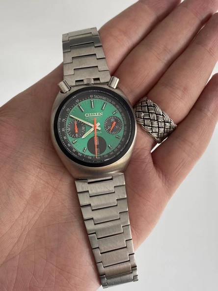 Citizen Bullhead 38mm Çelik Kordon Erkek Kol Saati 67-9011 2.El - Resim 2