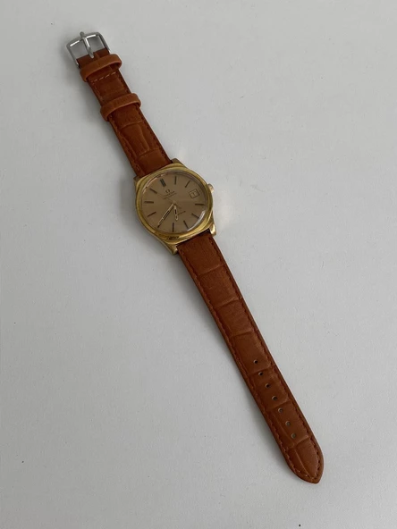 Omega Geneve 36mm Deri Kordon Erkek Kol Saati 166 017.3 2.El - Resim 4