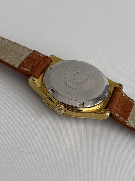 Omega Geneve 36mm Deri Kordon Erkek Kol Saati 166 017.3 2.El - Resim 5