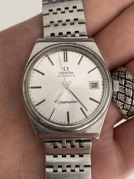 Omega Seamaster 35mm Çelik Kordon Erkek Kol Saati 166.0203 2.El - 3