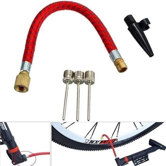BUFFER® Pompa İğne Başlık Seti Top Bisiklet Lastiği Şişirme İğneleri - 9