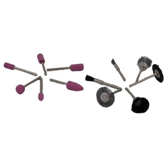 BUFFER® 12li Kalıpçı Taşlama Uçları Seti Tel Fırça Gravür Uçları Seti - Resim 2