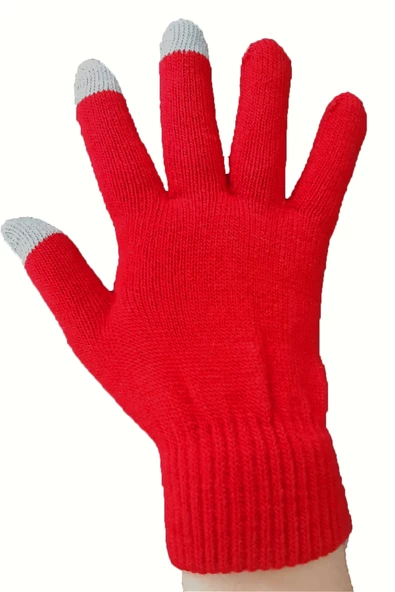 Erkek Kadın Kışlık Triko Eldiven Dokunmatik Parmak UnisexKaliteli - 3