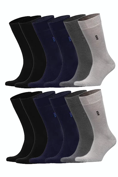 12li Erkek Bambu Dikişsiz Soket Çorap Uzun Rahat Esnek Hava Alan - 2