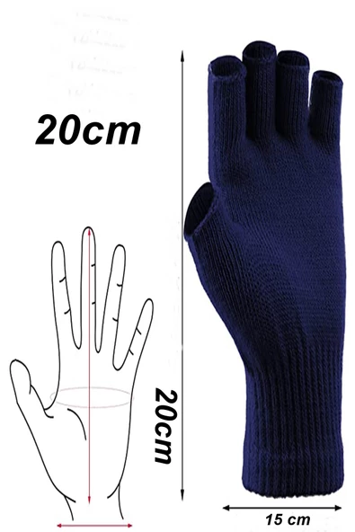Erkek Kışlık Triko Parmaksız Eldiven Kesik Best Brand - 4