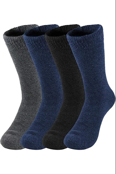 4lü Erkek Termal Soket Çorap Kalın Sıcak Kaliteli Havlu Çorap - 2