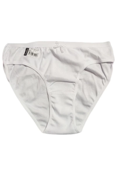 Kadın Fiyonklu İnce Bel Düz Bikini Külot Pamuklu Rahat - 3