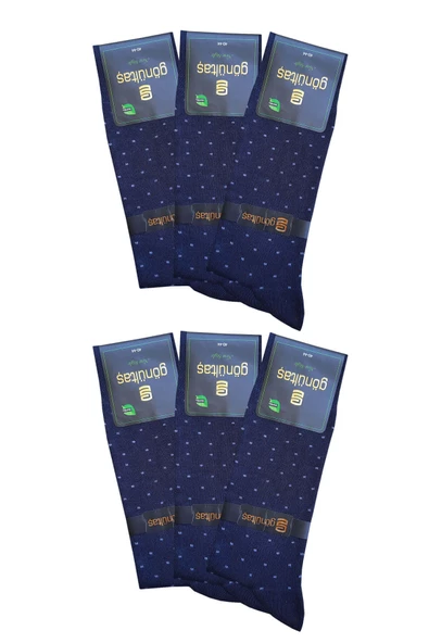 Gönültaş 6lı Erkek Bambu Soket Çorap Asorti Mevsimli Uzun Çorap - 4