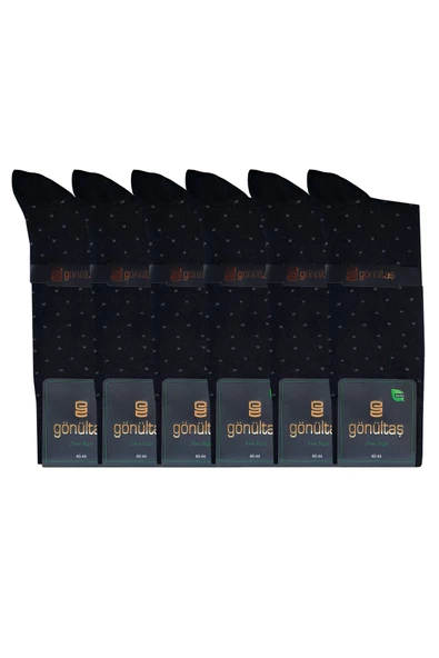 Gönültaş 6lı Erkek Bambu Soket Çorap Asorti Mevsimli Uzun Çorap - 5