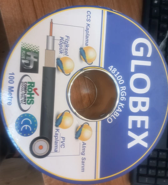 globex a8100 RG6/U6 100mt  UYDU KABLOSU