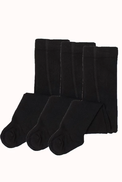 3lü Kız/Erkek Bebek Çocuk Bambu Külotlu Çorap Yumuşak Mevsimlik - 5
