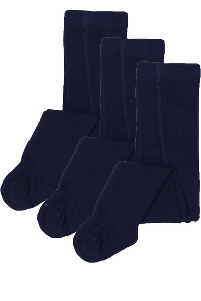 3lü Kız/Erkek Bebek Çocuk Bambu Külotlu Çorap Yumuşak Mevsimlik - 7