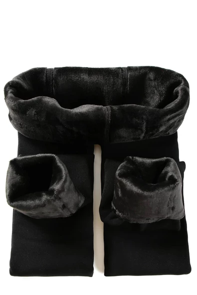 Kadın İçi Peluş Termal Tayt Bilek Bantlı Esnek Extra Sıcak - 4