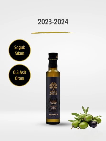 %100 Natürel Sızma Zeytinyağı Soğuk Sıkım 250 ml