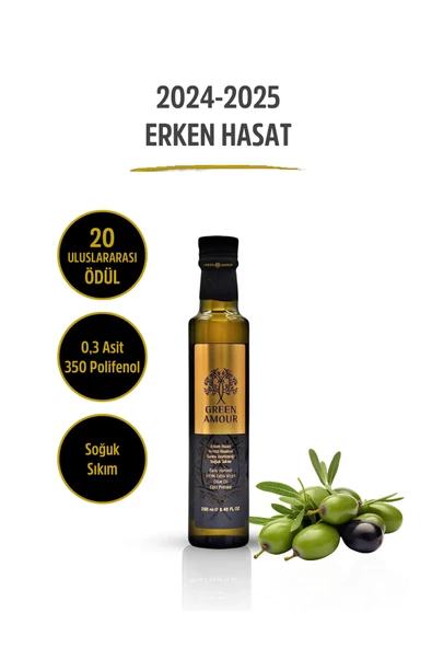Erken Hasat %100 Natürel Sızma Zeytinyağı Soğuk Sıkım 500 ml