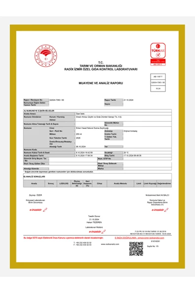 Erken Hasat %100 Natürel Sızma Zeytinyağı Soğuk Sıkım 500 ml - 2