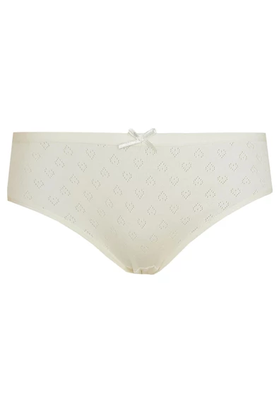 Tekkaplan İç Giyim Kalpli Kız Çocuk Pamuklu Slip Külot - 3