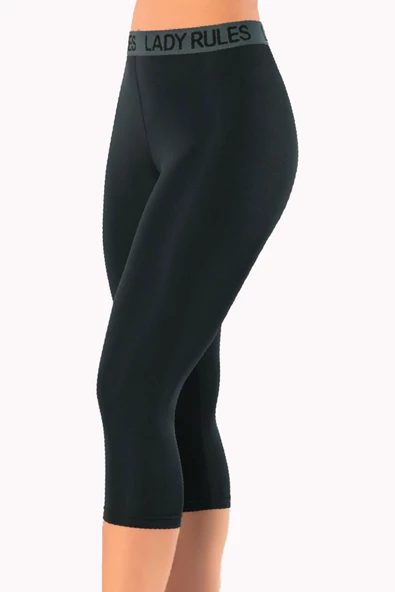 Kadın Lady Kalın Askılı Sporcu Büstiyer-Kapri Tayt Takım Dalgıç - 3