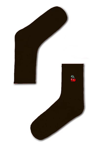 6lı Unisex Meyveli Soket Çorap Pamuklu Neşeli Ekonomik Spor - 4