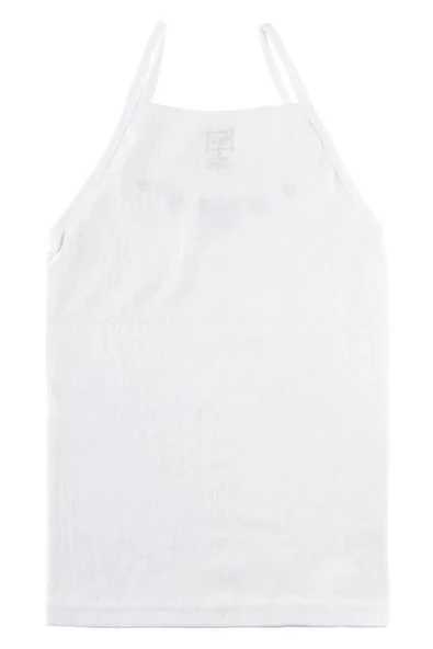 Tutku İç Giyim Kız Çocuk İp Askılı İşlemeli Atlet 6 lı Paket - 3