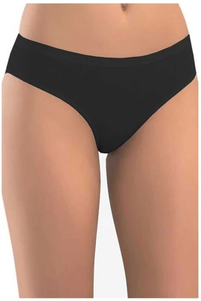 5li Kadın Yüksek Bel Bikini Külot Yarım Bato İz Yapmaz İç Çamaşır - 2