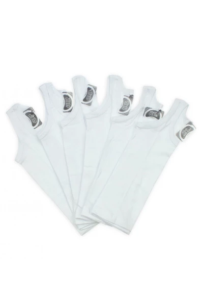 Gümüş İç Giyim Erkek Çocuk Penye Askılı Pamuklu Atlet 6 lı Paket - 2