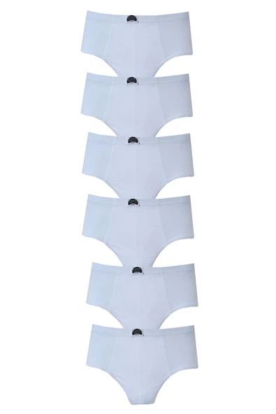 Gümüş İç Giyim Erkek Çocuk Slip Pamuk Külot 6 lı Paket - 2