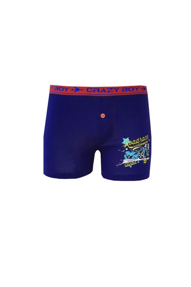 Tutku 6lı Erkek Çocuk Renkli Baskılı Boxer Külot Çocuk Baksır - 6