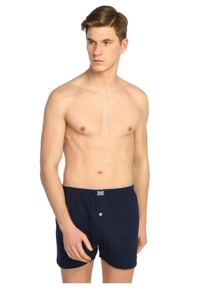 Tutku 3lü Pamuklu Penye Düğmeli Erkek Boxer Büyük Beden Boxer - 4