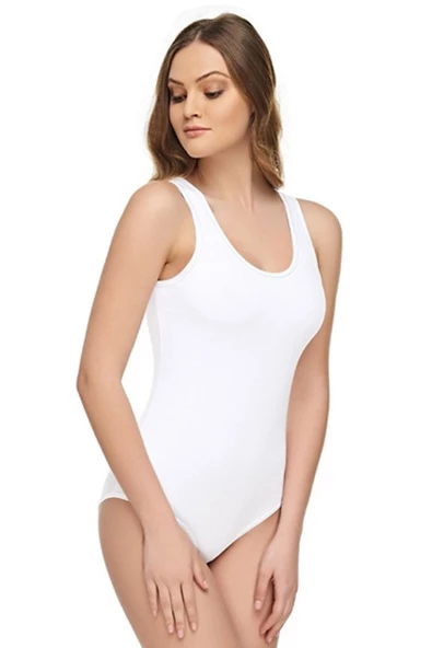 Tutku Elit 2li Modal Kadın Geniş Askılı Kancalı Body Atlet - Resim 2