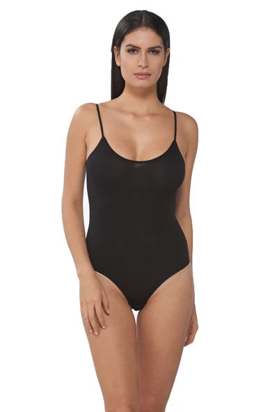 Sedef Kadın İp Askılı Kancalı Çıtçıtlı Body Atlet 6 Lı Paket - 3